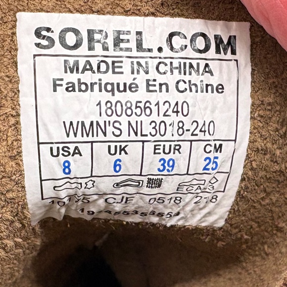 Sorel Joan of Arctic Wedge II Boots Brown Suede Lace Up Women's Size 8 Gorpcore - Picture 13 of 13